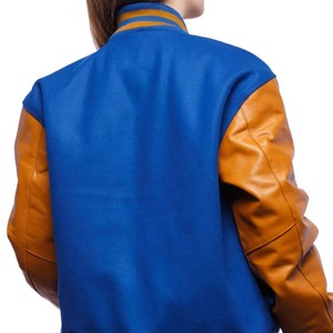 Veste bomber décontractée à manches longues boutonnée personnalisée pour femmes, style baseball, veste courte pour lycée - Product Image 5