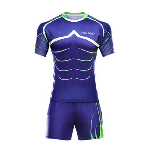 Sports Wear 100% Polyester Breathable Rugby Uniform Sets Premium Quality Adult Men's Quick Dry Eco-Friendly Best Selling - Product Image 1