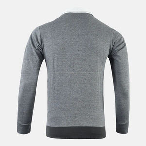 เสื้อวอร์มสำหรับผู้ชายขนาดใหญ่พิเศษมีซิปปกตั้งโลโก้แบบเรียบๆออกแบบได้ตามต้องการ - Product Image 3