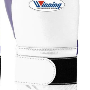 Gants de boxe professionnels en cuir blanc et violet, avec fermeture velcro au poignet, pour l'entraînement et le sparring, pour hommes et femmes - Product Image 6