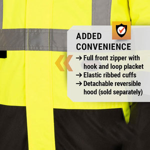 เสื้อแจ็กเก็ต Hi VIS แห้งเร็วน้ำหนักเบาสำหรับผู้ใหญ่กลางแจ้งเสื้อแจ็กเก็ต hivis ฉลากส่วนตัว - Product Image 6