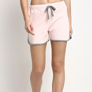 Elegant Women Shorts 100% Cotton Eco-Friendly Soft Breathable Fabric Comfortable Fit <b>Drawstring</b> Waist for Summer Casual Wear - Product Image 1