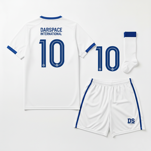 ชุดฟุตบอลแบบกำหนดเองได้สำหรับผู้ชาย ผู้ใหญ่ ผลิตจากโพลีเอสเตอร์ 100% แห้งเร็วและระบายอากาศได้ดี สามารถปรับแต่งสีและโลโก้ได้ - Product Image 5