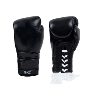 Gant de boxe en cuir à lacets de style personnalisé Gant de boxe en cuir de style professionnel avec n'importe quel nom ou logo - Product Image 4