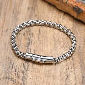 Jeulia Gold Plated Stainless Steel Men's Geometric Pearl <b>Bangle</b> <b>Bracelet</b> - Product Image 4