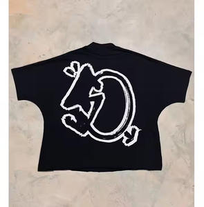 2025 impression personnalisée graphique t-shirt lavage à l'acide t-shirt coton lourd t-shirt surdimensionné Vintage pour hommes - Product Image 3