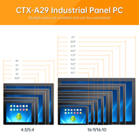 15.6 17 19 23.8 27 pouces IP65 support mural étanche noyau intégré 6e à 13e génération CPU/Android écran tactile sans ventilateur PC industriel