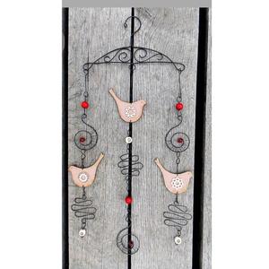 Ornement de Noël suspendu en fer forgé moderne de conception circulaire fait à la main pour la décoration de la maison pendant les fêtes - Product Image 4