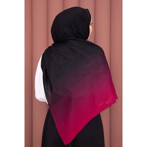 Accessoires de mode modernes à dégradé de couleurs, série d'écharpes noires et fuchsia - Product Image 3