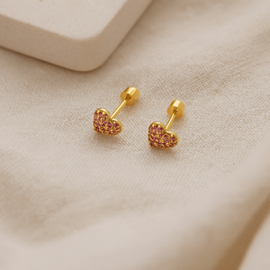 Boucles d'oreilles clous étoile en diamant en or rose et or blanc pour cadeau de mariage ou de fête - Product Image 4