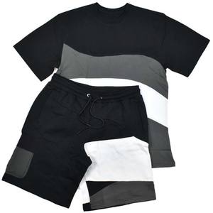 Personnaliser les ensembles courts pour hommes vêtements décontractés été homme 2 pièces ensemble costumes de sport pour hommes chemises et shorts bloc couleur ensembles 2025 - Product Image 5