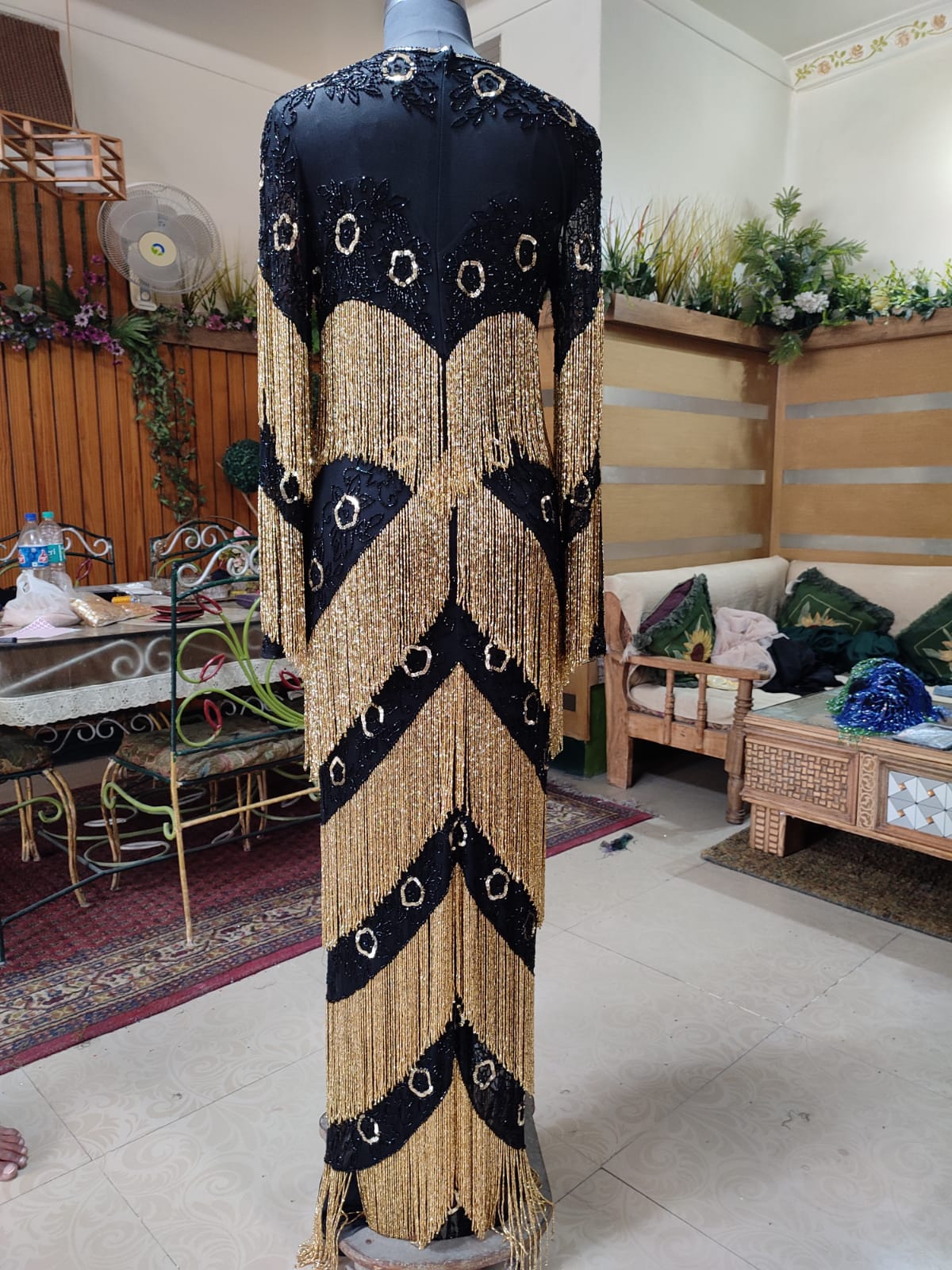 slim fit dress slacks Museum Quality Rare 1920's Sally Milgrim Egyptian Revival Couture Even –  Xtabay Vintage main image 0
