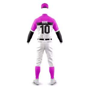 Uniformes de Béisbol Personalizados, Transpirables, Tallas Grandes, Diseño de Tela, Sublimación de Todas las Series, 100% Algodón, Secado Rápido - Product Image 4