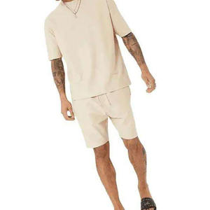 Automne et hiver hommes deux pièces ensembles survêtement décontracté O cou à manches longues pull pantalon ensemble pour hommes - Product Image 2