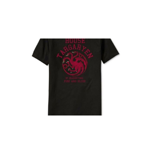 T-shirt in jersey con grafica Game of Thrones House Targaryen da uomo di Ripple Junction, taglia media, nera - Product Image 2