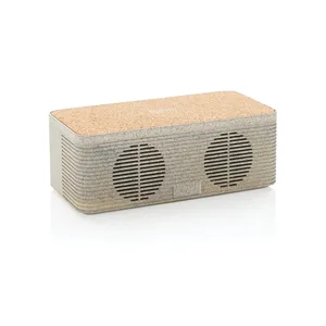 Eco-Friendly Smart Home <b>Wireless</b> Charger Speaker with Fiber Wheat Convenient and Sustainable Gadgets - Product Image 1