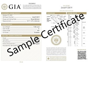 ผ่านการรับรอง VS1ความชัดเจนเพชรทรงกลม0.50กะรัตเพชรหลวมธรรมชาติสี G สำหรับเครื่องประดับที่ต้องการเพชรจริง - Product Image 6