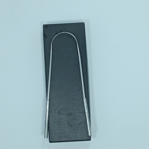 Limpiador de Lengua de Alta Calidad, Herramienta para Eliminar Bacterias, Raspador de Lengua Plateado para Cuidado Bucal, Acero Inoxidable Japonés - Product Image 3