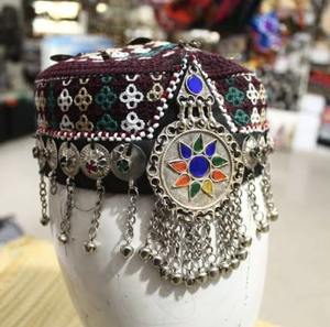 Unique Embroidery Afghan Topi Caps for Women <b>Festive</b> <b>Party</b> Wear Embroidered <b>Hat</b> with Unique Style for ladies - Product Image 2