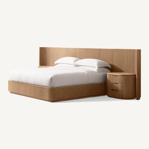 Lit de luxe Byron tendance en chêne européen avec couleur personnalisée, vente chaude - Product Image 4