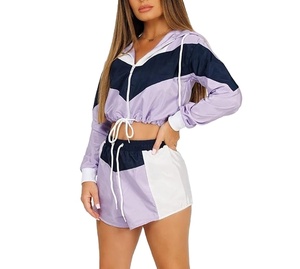 Ensemble short coupe-vent dernière conception, haute qualité, respirant, pour femme, grandes tailles, pour la mode estivale 2027 - Product Image 3