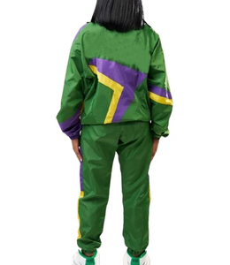 Conjunto de 2 Piezas de Traje Deportivo Cortavientos de Moda Urbana, Traje de Esquí Transpirable, Conjuntos Estampados Impermeables y Cortavientos para Invierno - Product Image 2