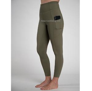 Culottes d'équitation populaires pour dames Leggings de cheval Vêtements équestres élégants Collants d'équitation personnalisés avec poches pratiques pour téléphone - Product Image 2