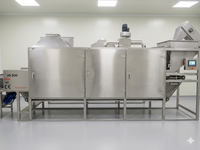 Machine de torréfaction de noix SUISER MAKINE 600 kg/h en acier inoxydable à gaz