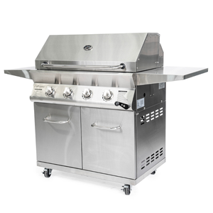 Precio de fábrica Parrilla de barbacoa de gas 4 quemadores Altura ajustable Inox 304 Barbacoa al aire libre sin recubrimiento Fácil de montar Best Seller de Vietnam - Product Image 1