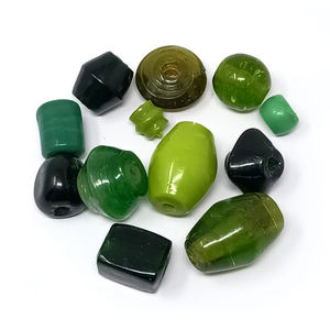 Élégant intrigant deux couleurs Chevron Design cristal Lampwork perles de verre bicolore Chevron fantaisie cristal lâche Nature cristal - Product Image 6