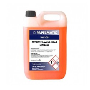 Bottiglia da 5L Detergente per Lavastoviglie Manuale Wintel - Product Image 1