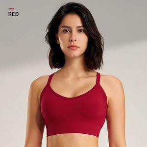 Mujeres Cross Back Sujetadores deportivos Fitness Gym Bra Beauty Back Running Workout Tops Transpirable - Product Image 4