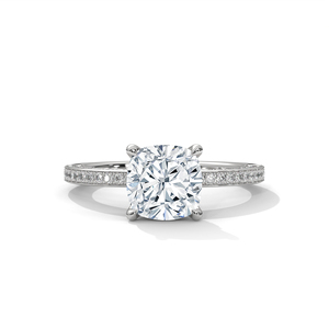 Bijoux en or fin personnalisés, bague de couple VVS en diamant cultivé en laboratoire de style vintage pour femmes pour mariage, fiançailles, cadeau de fête - Product Image 1