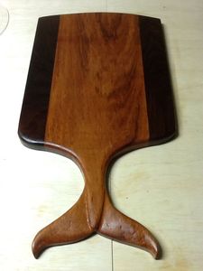 Pagaie de service en bois de qualité supérieure Planche à fromage durable Planche à découper Planche à découper en bois d'acacia avec poignée - Product Image 2