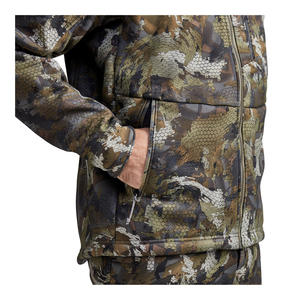 Chaqueta de caza de alta calidad para hombre, estilo casual verde, talla grande, holgada, con cremallera, chaqueta de camuflaje para hombre. - Product Image 5