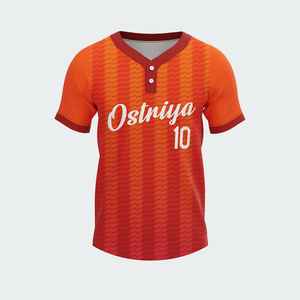 Ropa Deportiva Unisex, Jersey de Béisbol y Sóftbol con Diseño de Dos Botones, Logotipo Personalizado, Material Transpirable, Precio - Product Image 3