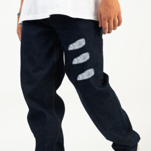 Pantalon droit abîmé en denim personnalisé coupe ample homme en détresse haute Streetwear Vintage pantalon en denim pour hommes meilleure haute qualité - Product Image 4