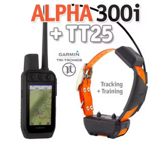 เครื่องติดตามสัตว์เลี้ยง Garmin Alpha 300i รุ่นใหม่ พร้อมปลอกคอ Alphas TT25 สำหรับฝึกสุนัข - Product Image 1