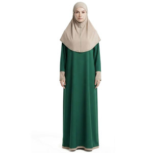 Robe de prière pour femmes, tenue de prière musulmane modeste, vêtement islamique long avec un design confortable pour la prière quotidienne - Product Image 1