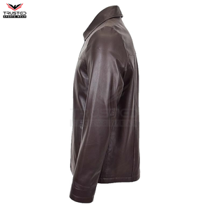Chaqueta de cuero PU informal para hombre, precio al por mayor, chaqueta de cuero de moda de mejor estilo de alta calidad para hombre - Product Image 5