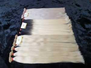 ผมต่อแบบมนุษย์ปลายแบนทำจากเคราตินแบบรัสเซียทำจากหนังศีรษะแบบเต็ม100% - Product Image 5