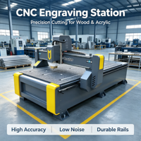 Fresadora CNC de 3 Ejes para Grabado en Metal Blando, Fácil de Operar, Modelo 1325, Máquina de Carpintería de Alta Eficiencia y Gran Resistencia