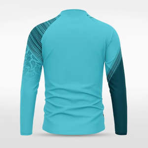 Custom Sublimation Reversible Quarter Zip Shirt Men Sportswear <b>Athletic</b> Training Top Breathable Eco-Friendly Performance Jersey - Product Image 2