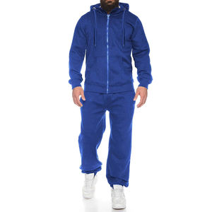 Chándales de alto rendimiento Activewear Logotipo personalizado Chándales de algodón con capucha y cremallera informal liso para hombres a los mejores precios - Product Image 4