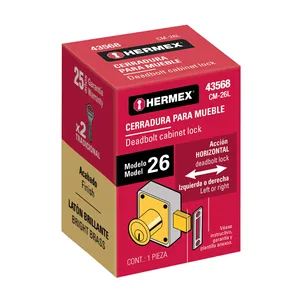 HERMEX modello 26 in ottone serratura a chiave Per camera da letto e ufficio 6 unità Per scatola di rame zinco e ferro - Product Image 4