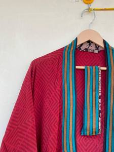 Bata de Kimono de seda Vintage para festivales de otoño/primavera y ropa de verano de alta calidad transpirable suave de longitud completa con estilo retro - Product Image 5