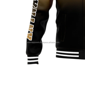 Veste universitaire personnalisée exclusive col montant broderie décoration avant Logo édition limitée 100% laine hommes respirant - Product Image 6