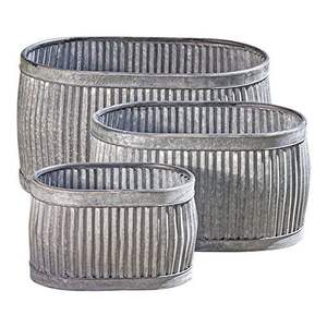 กล่องปลูกต้นไม้ชุบสังกะสีขนาดใหญ่พิเศษสำหรับตกแต่งระเบียงสวนในเมืองและจัดแสดงต้นไม้อย่างสร้างสรรค์ - Product Image 1