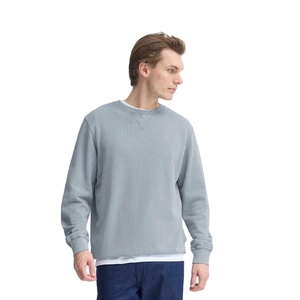 Men Winter Sweatshirt 240g Cotton Fleece Eco-Friendly Quick Dry Heavy Warm Streetwear Crewneck Pullover Fashion Clothing OEM - Product Image 2