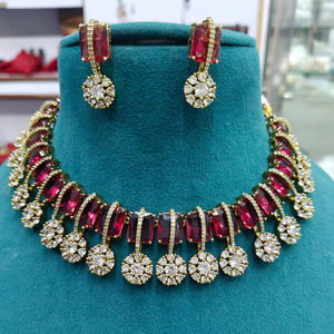 Mariage indien femmes Kundan collier ras du cou bijoux de mariée collier traditionnel en gros personnaliser bijoux - Product Image 6
